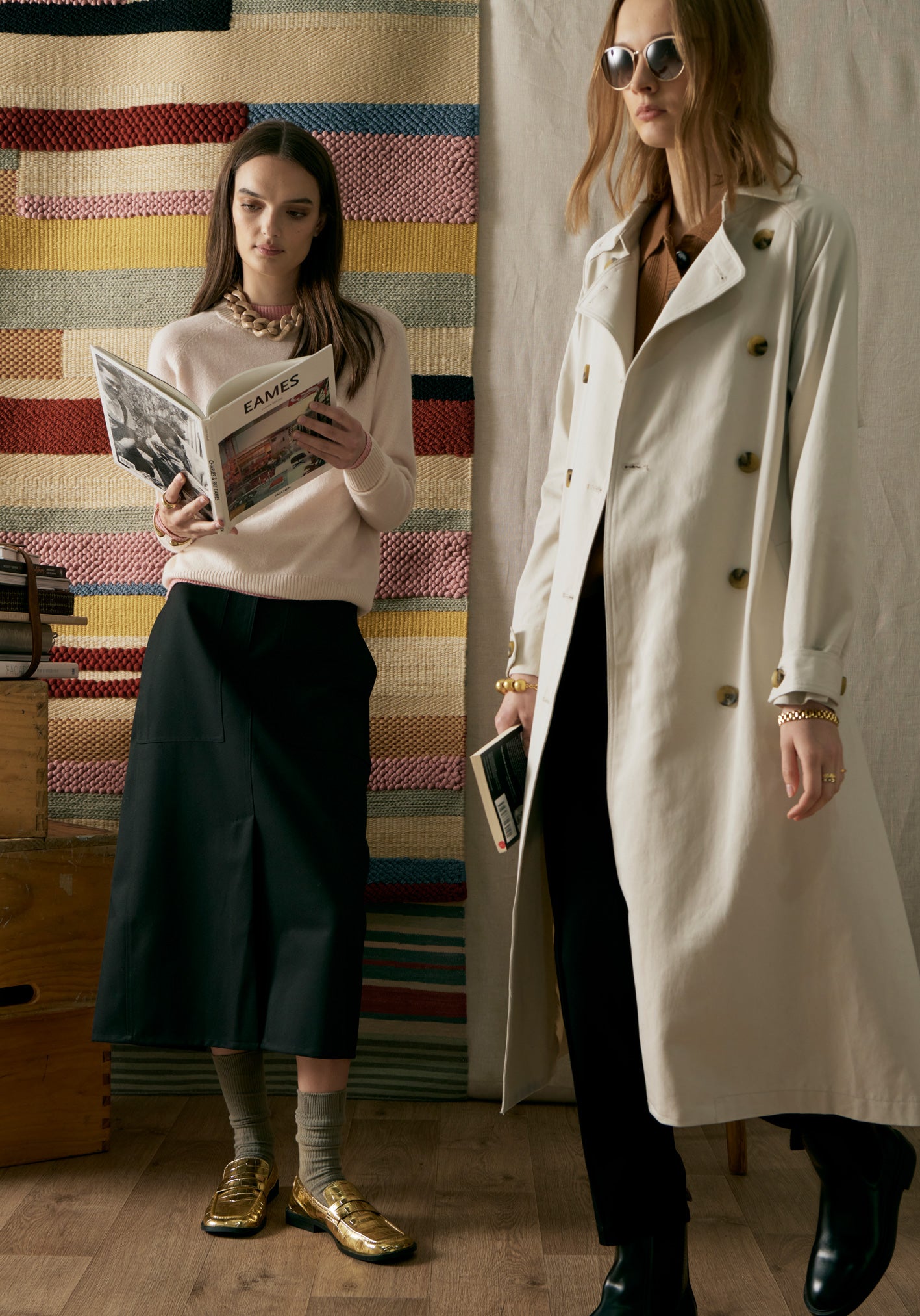 Holland Tencel Trench - Pebble