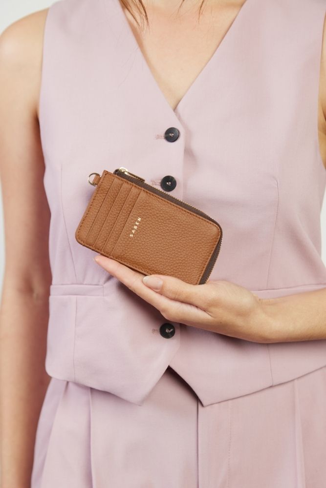 Winona Card Holder - Tan