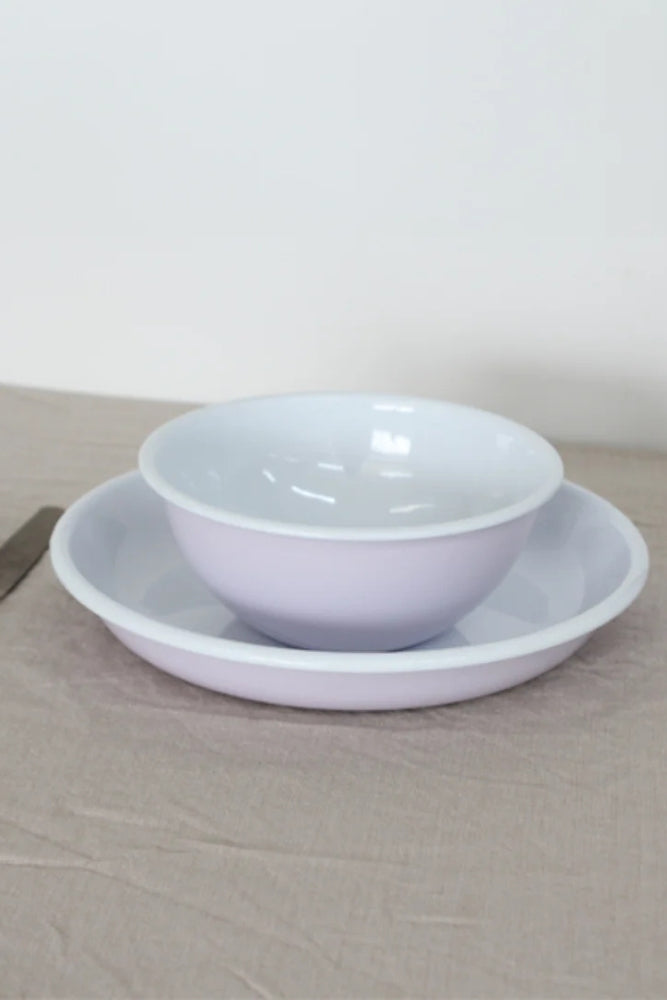 Enamel Bowl 16cm - Lilac