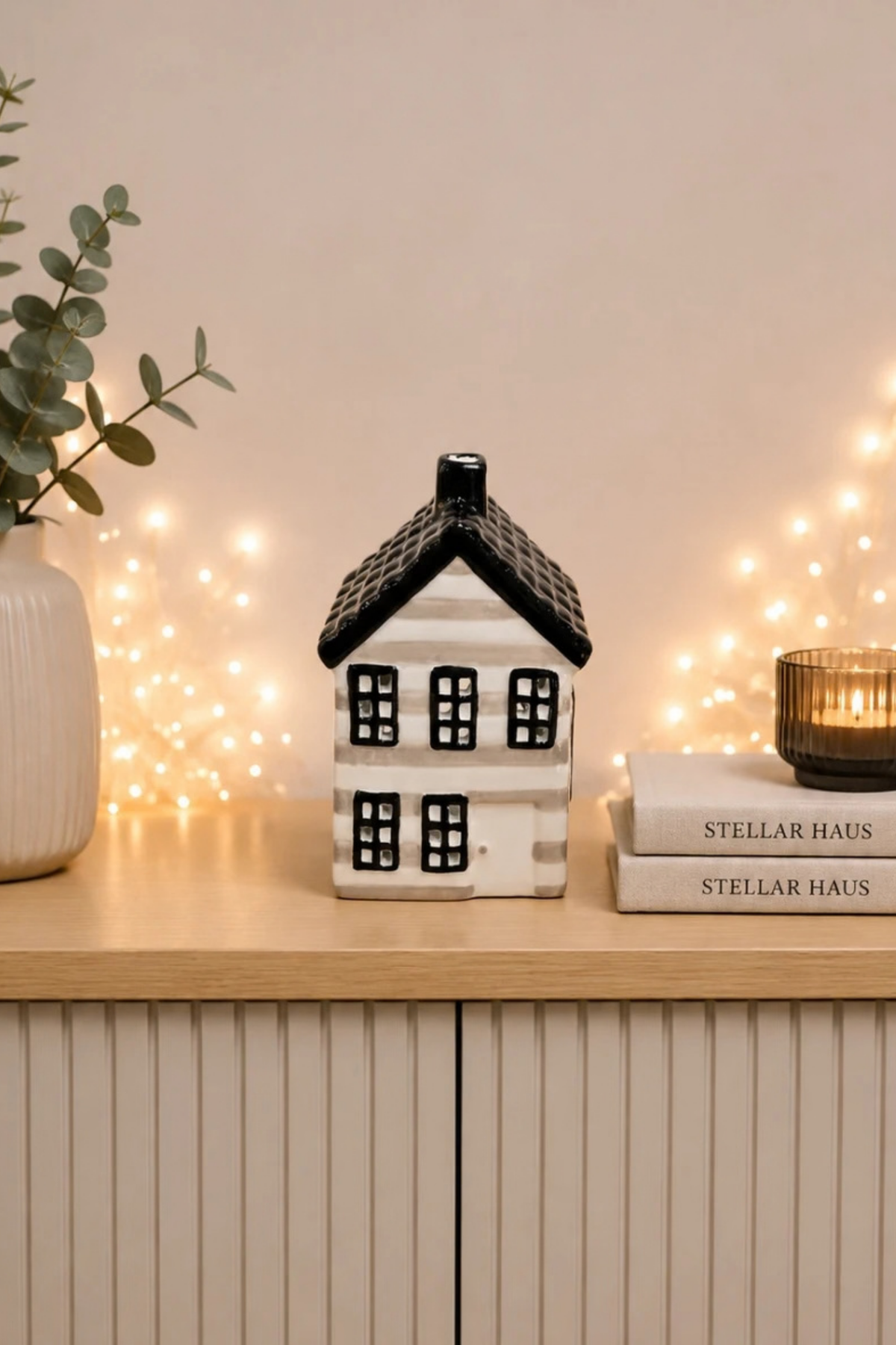 Linen Tealight Cottage