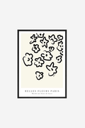 Fleurs Natural Framed Print - A2