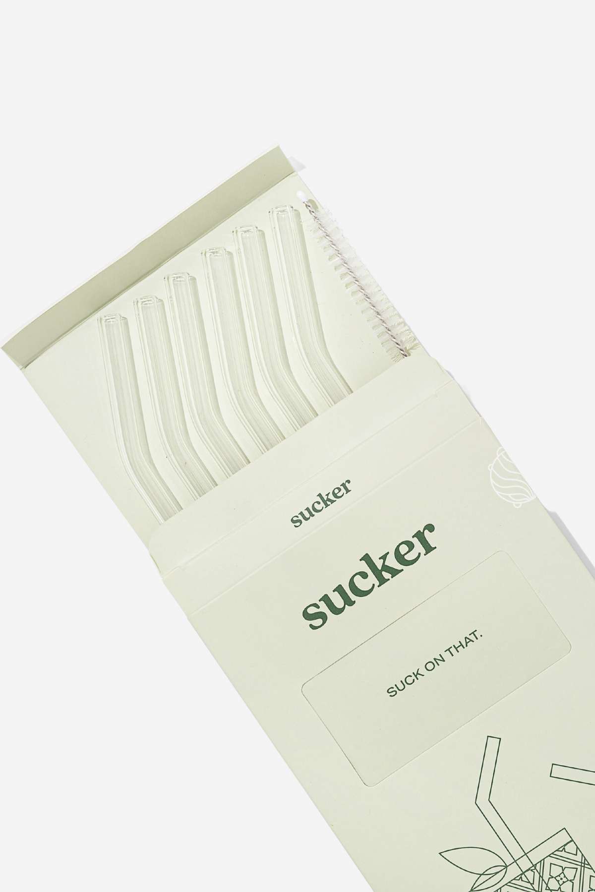 Reusable Glass Drinking Straws - Clear