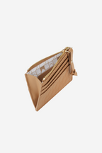 Monogram Zip Cardholder - Camel