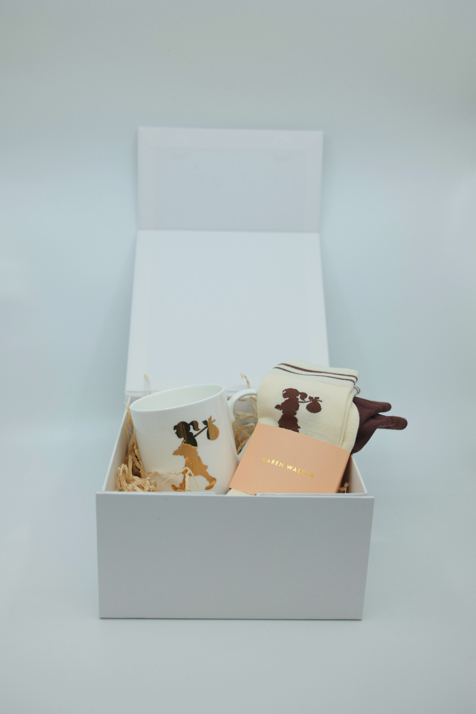 'Karen Walker Icons' Mini Gift Box - Cream/Mahogany