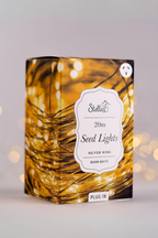 20 Meter Plug In Seed Lights - Silver
