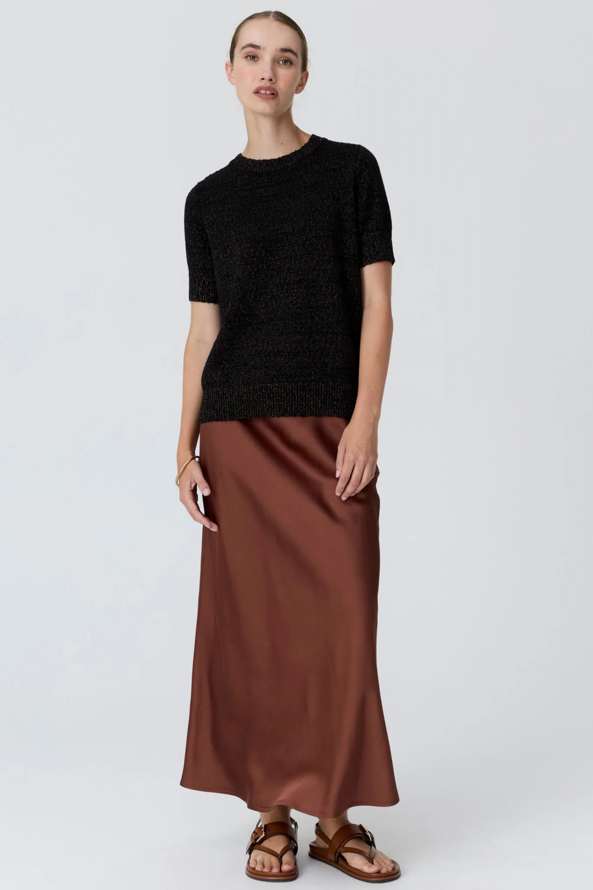 Cedar Lurex Knit - Black /Copper