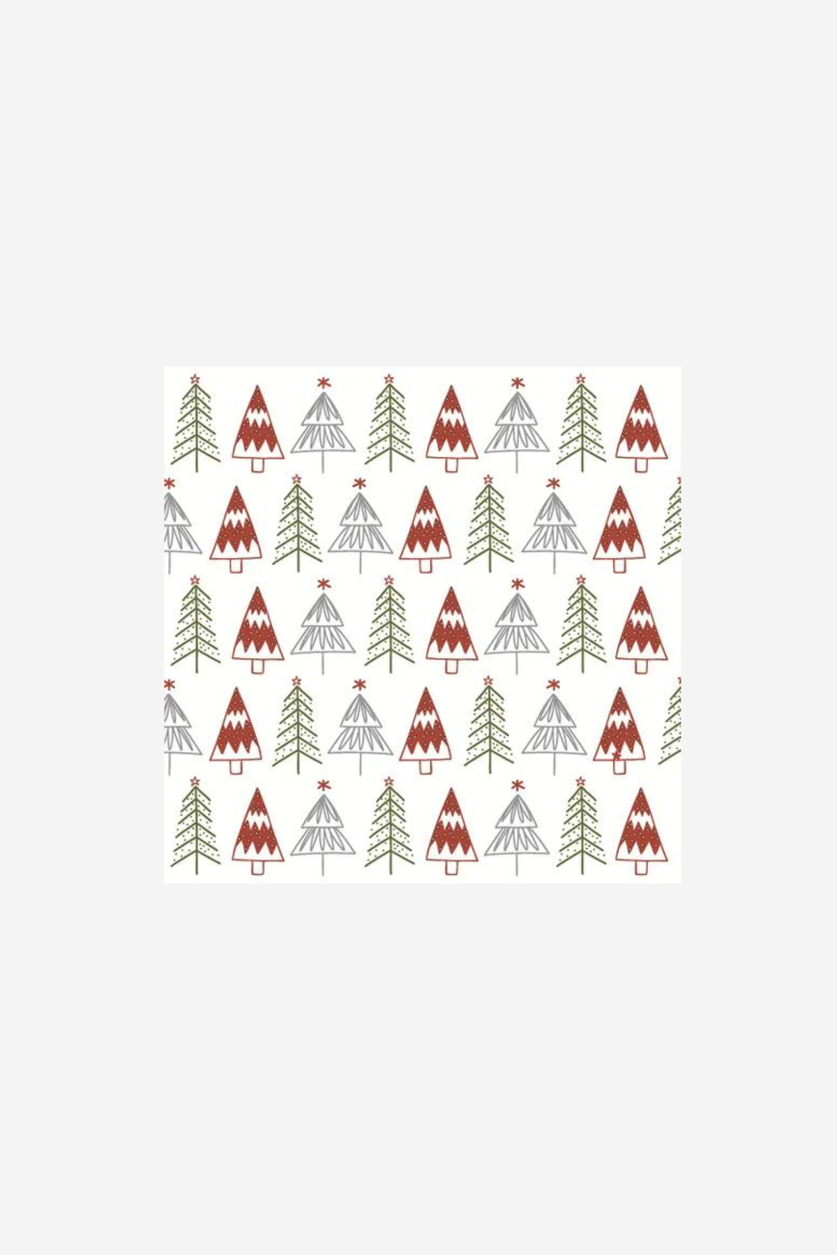 Fun Trees Red -  Cocktail Napkins