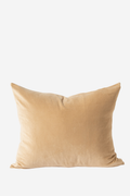Cotton Velvet Cushion - Biscuit