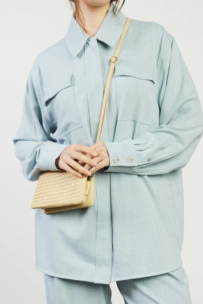Tilly Crossbody - Raffia Stitched Weave