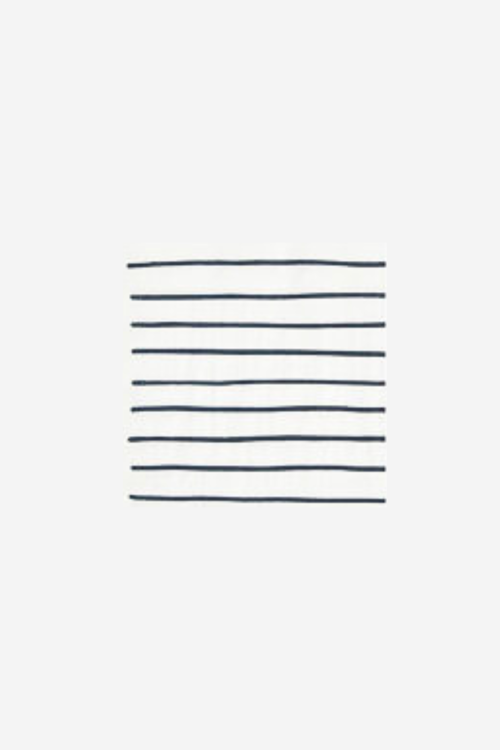 Stripe Cocktail Napkin - White/Navy