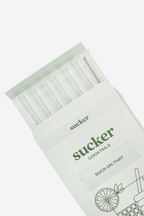 Reusable Glass Cocktail Straws - Clear