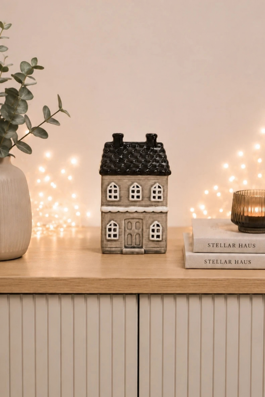 Stone Tealight Manor
