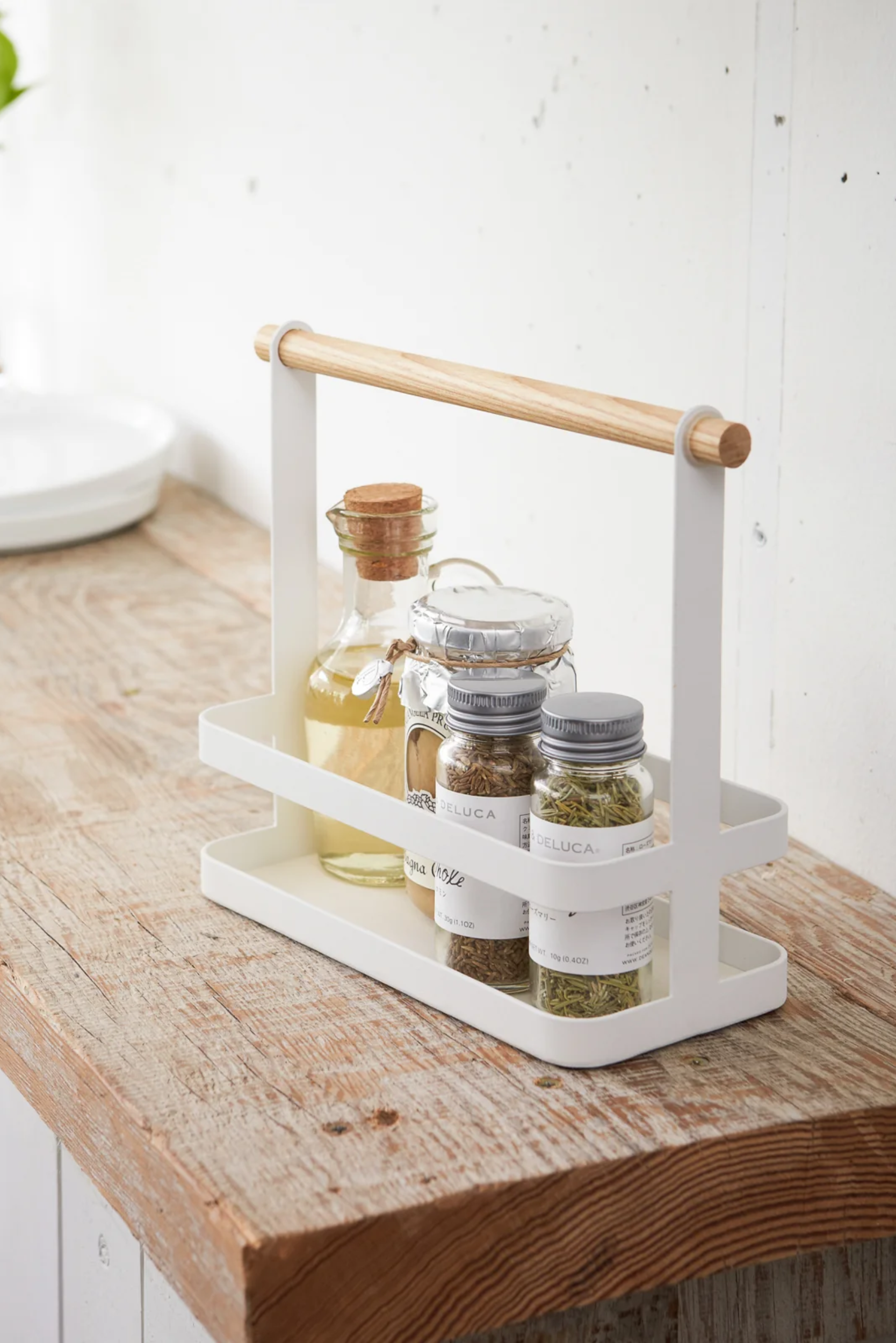 Yamazaki Tabletop Seasoning Rack - White