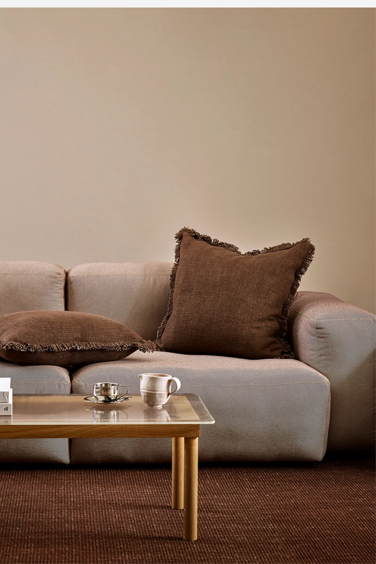 Dover Cushion - Chocolate / Square