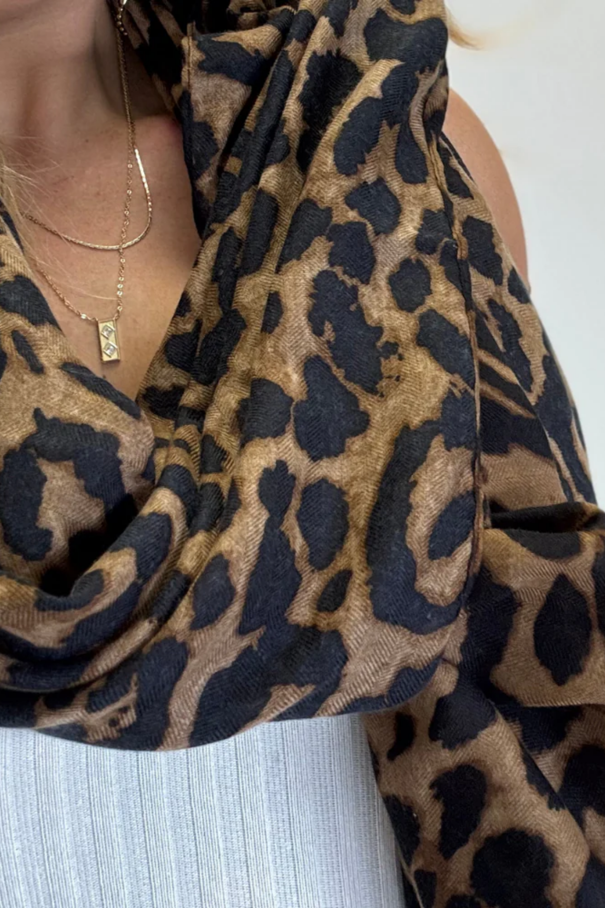Leopard Print Scarf