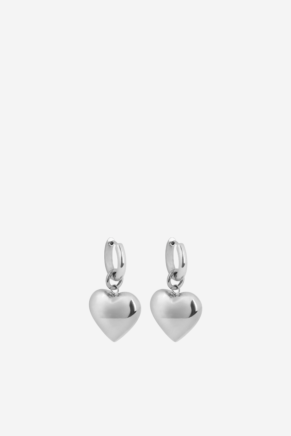 Bisous Hoops- Silver