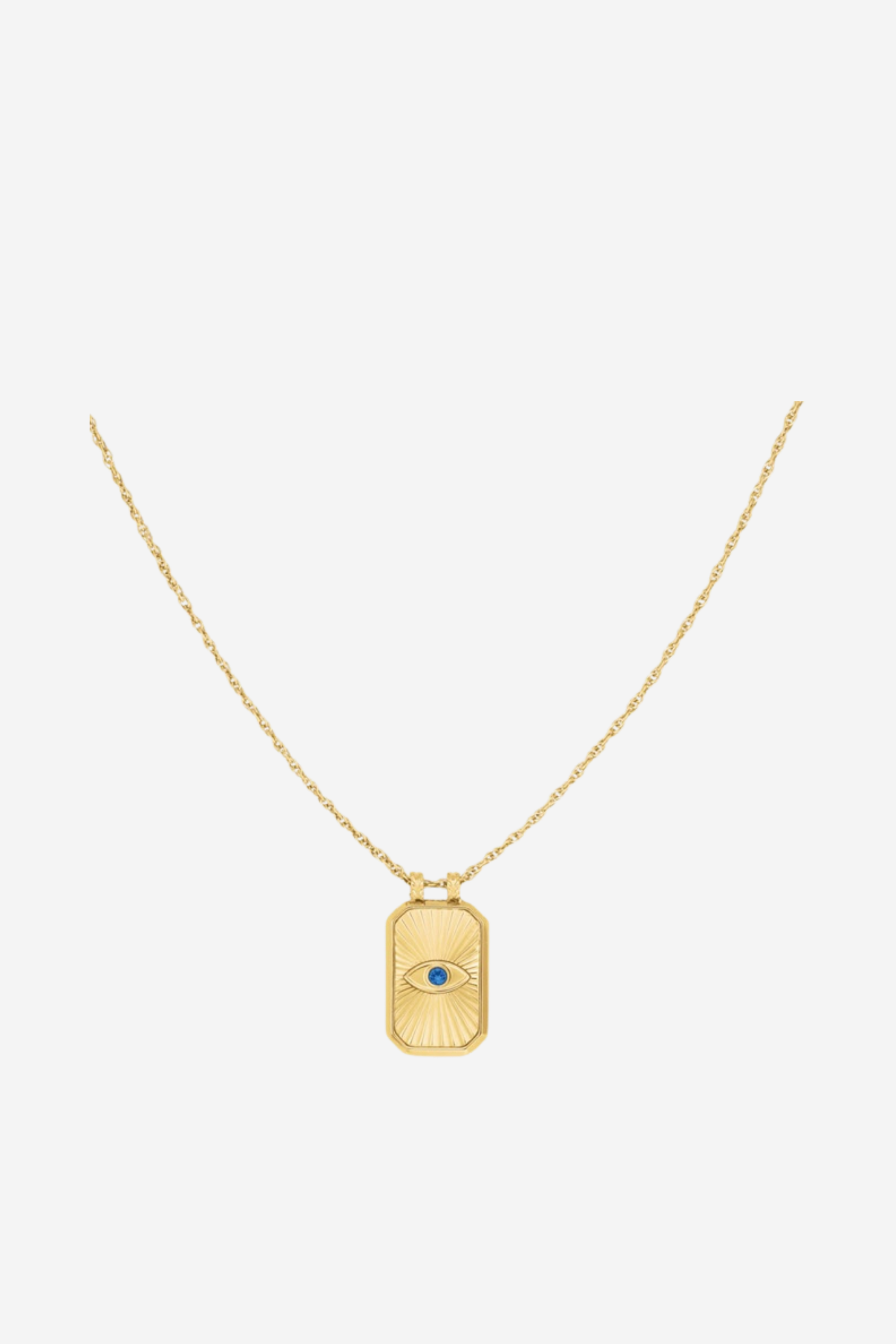 Evil Eye Amulet Gold Necklace