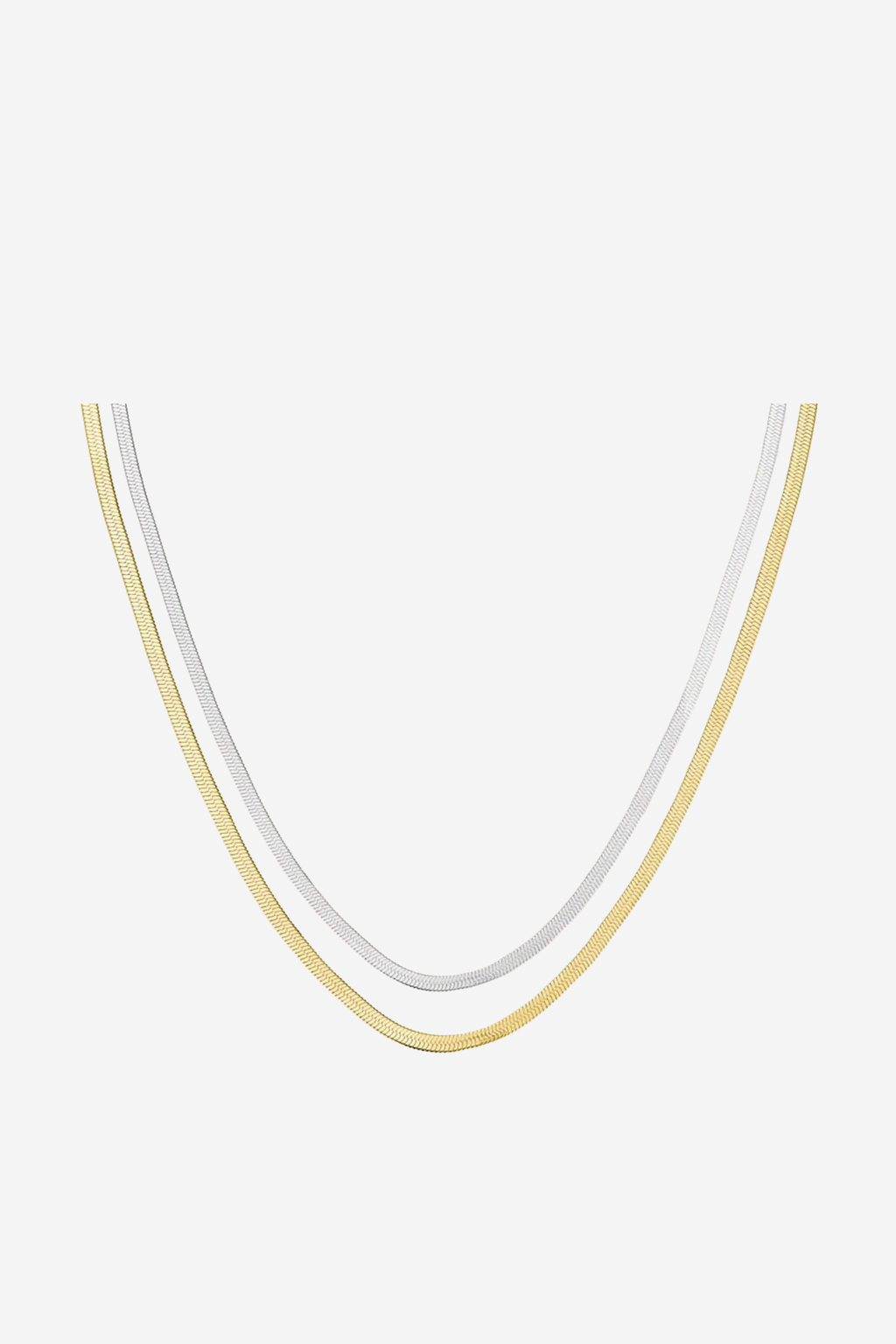 Duotone Snake Necklace - Gold/Silver