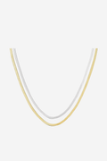 Duotone Snake Necklace - Gold/Silver