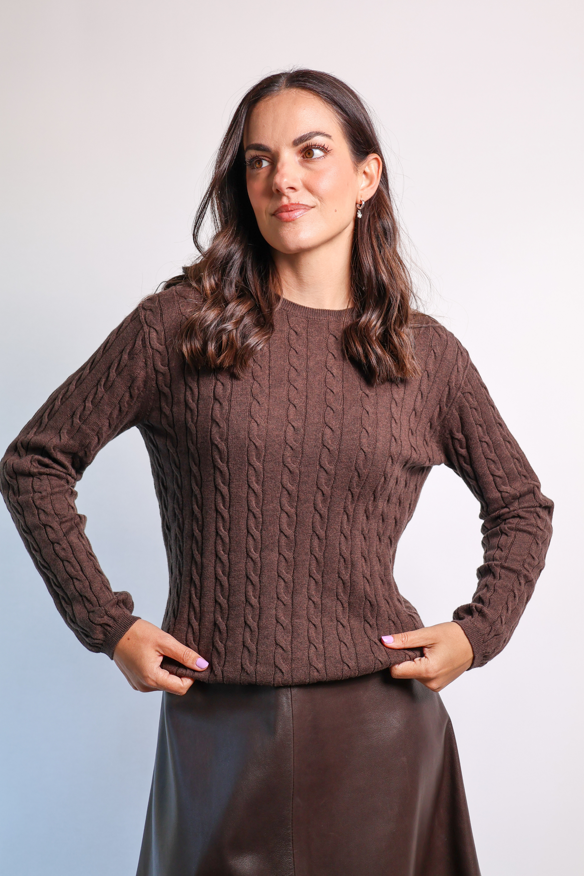 Cable Sapphire Longsleeve Sweater
