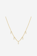 Baguette Necklace - Gold