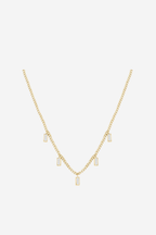 Baguette Necklace - Gold