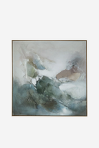 Verona Hand Painted Wall Art Green
