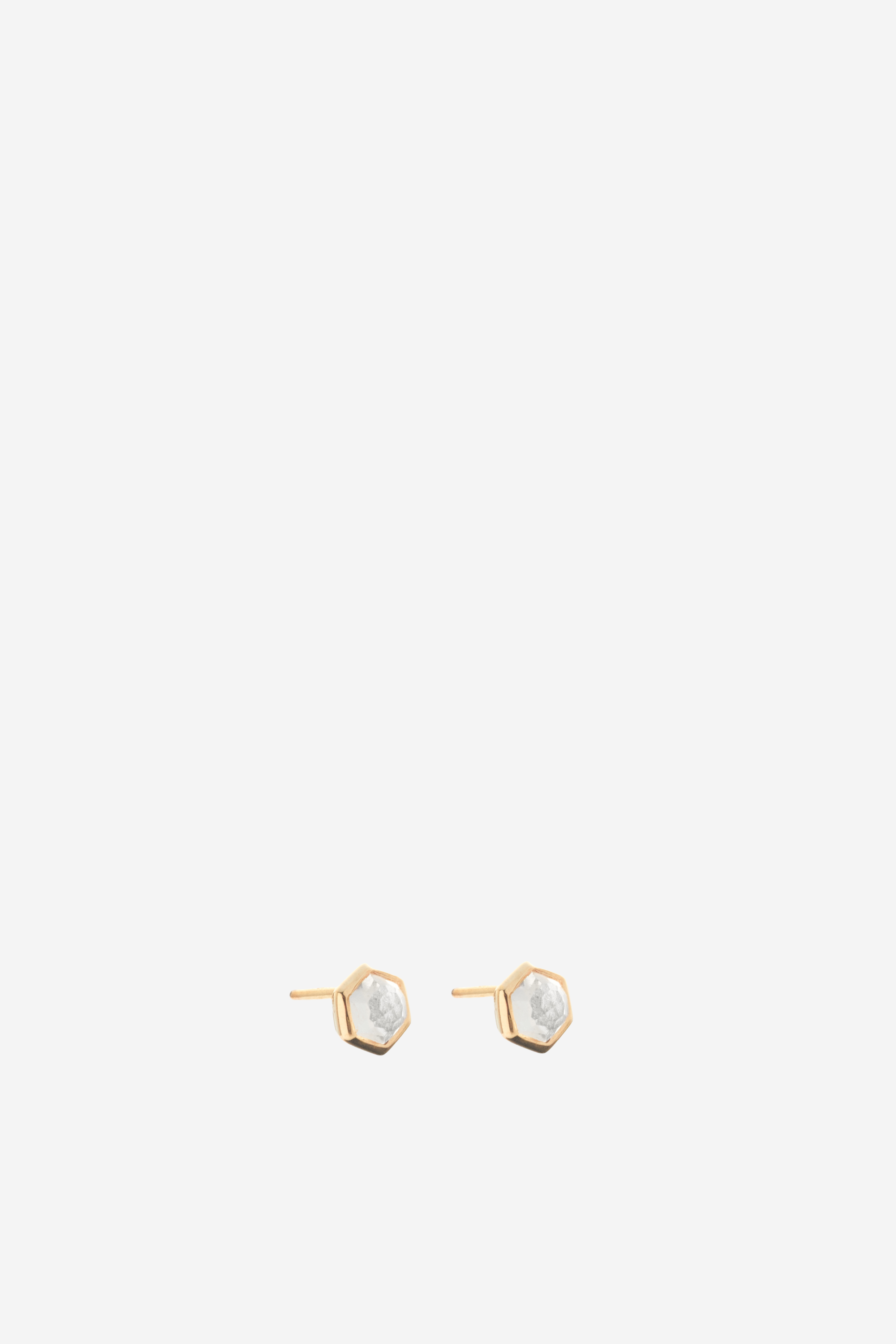 Mini Harmony Studs - Crystal Quartz