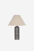 Azure Table Lamp Marble With Shade - Natural