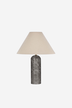 Azure Table Lamp Marble With Shade - Natural