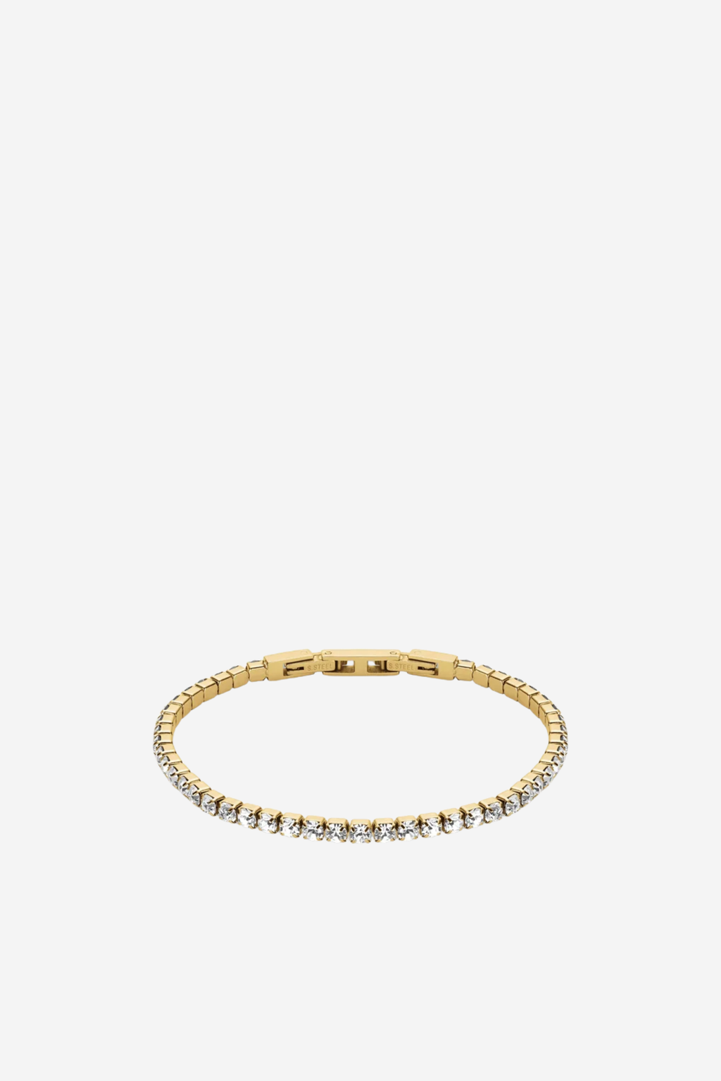 Crystal Tennis Bracelet - Gold