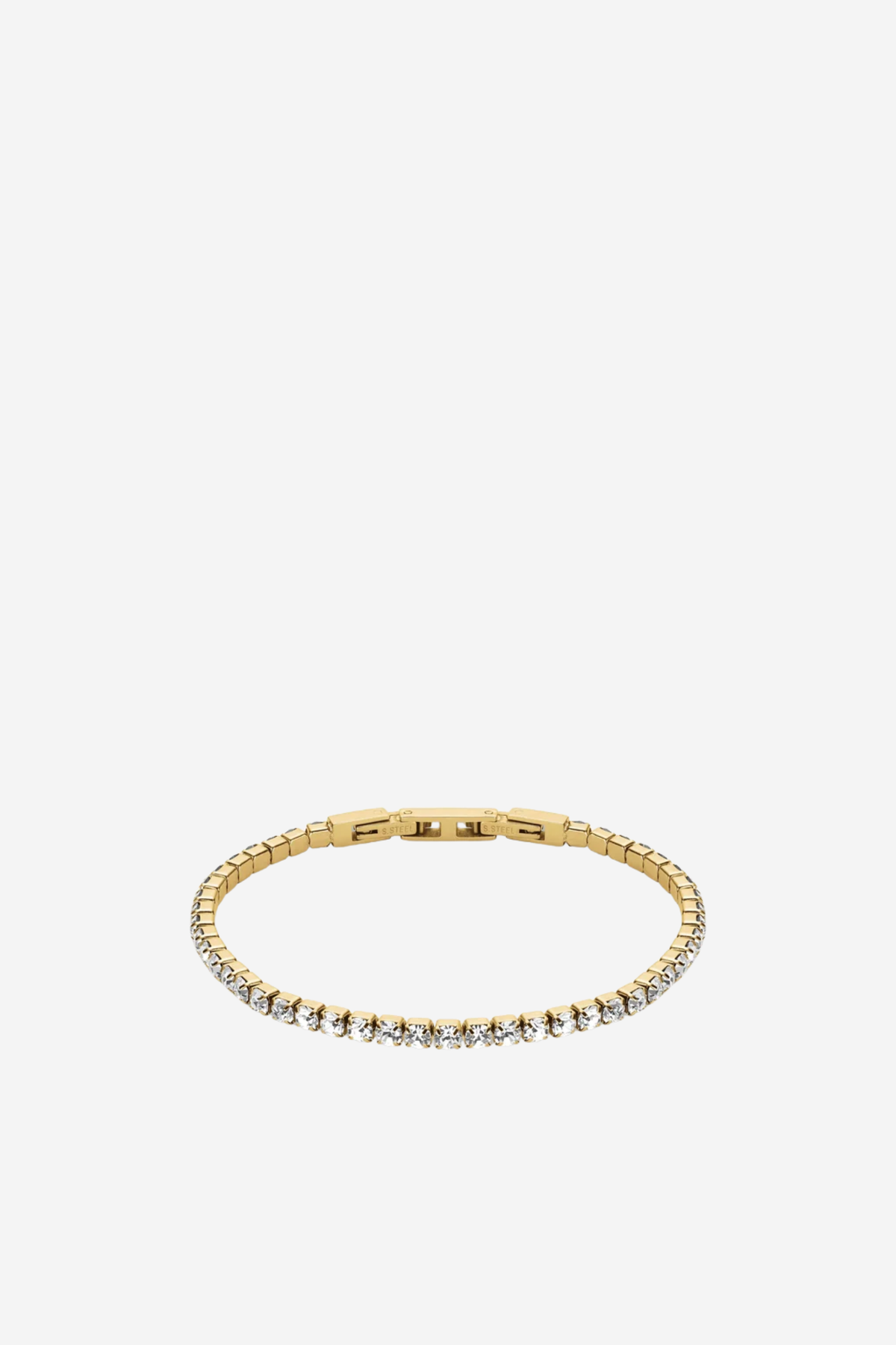 Crystal Tennis Bracelet - Gold