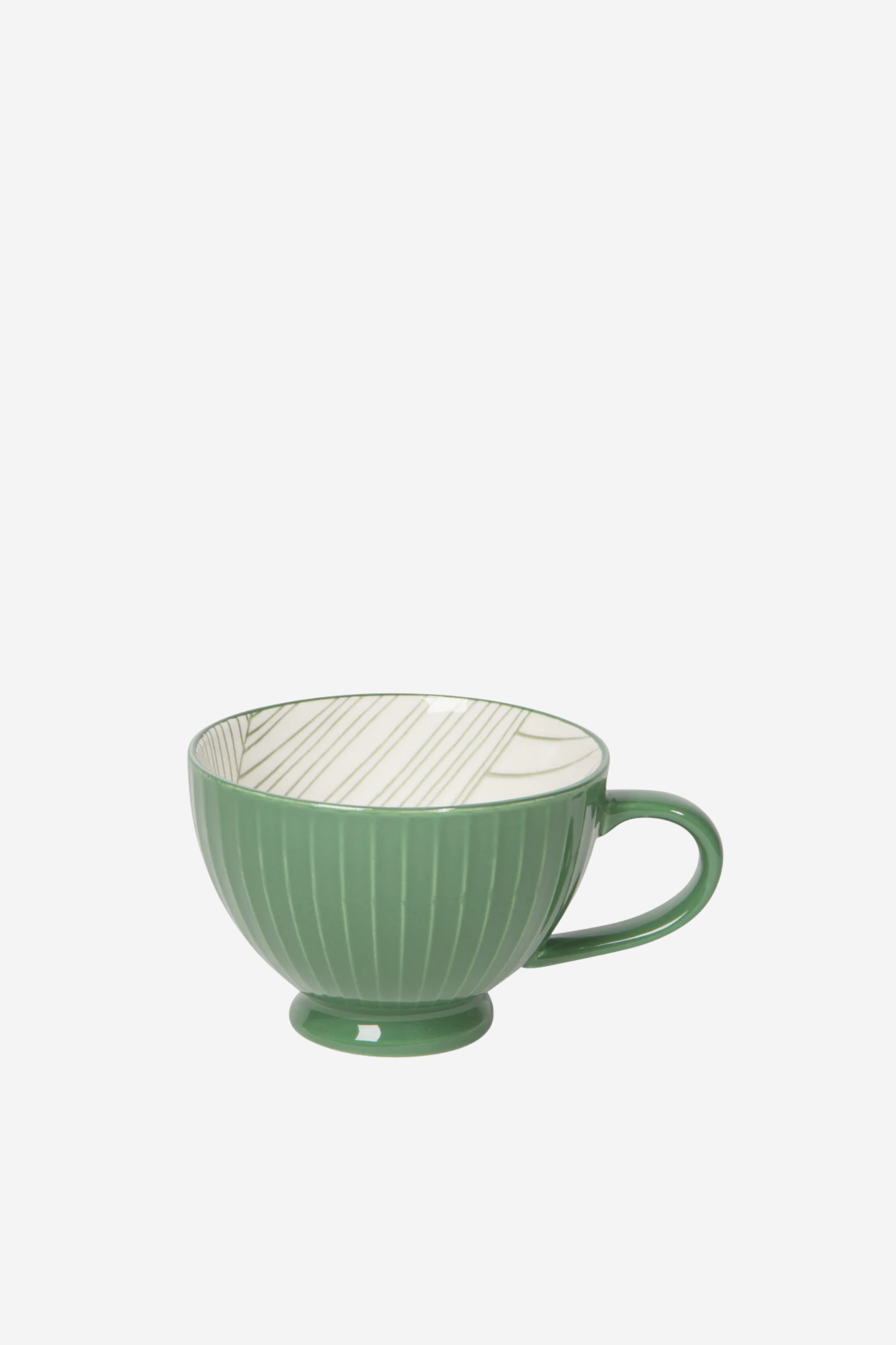 Stamped Latte Mug - Green