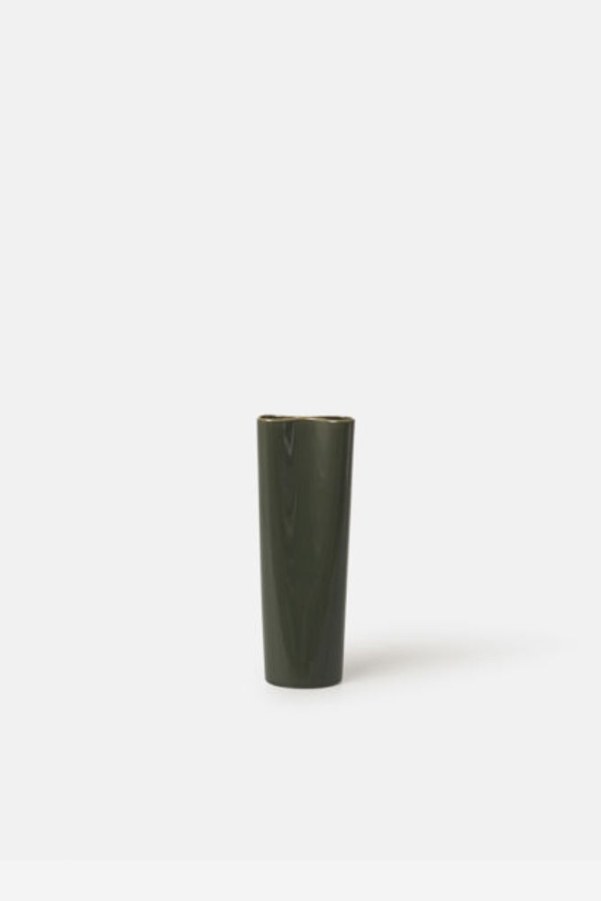 Small Pinch Vase - Charcoal Green