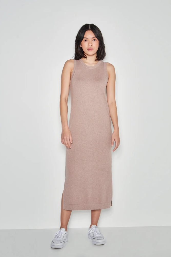JHL Split Tank Dress - Rosewood Marle