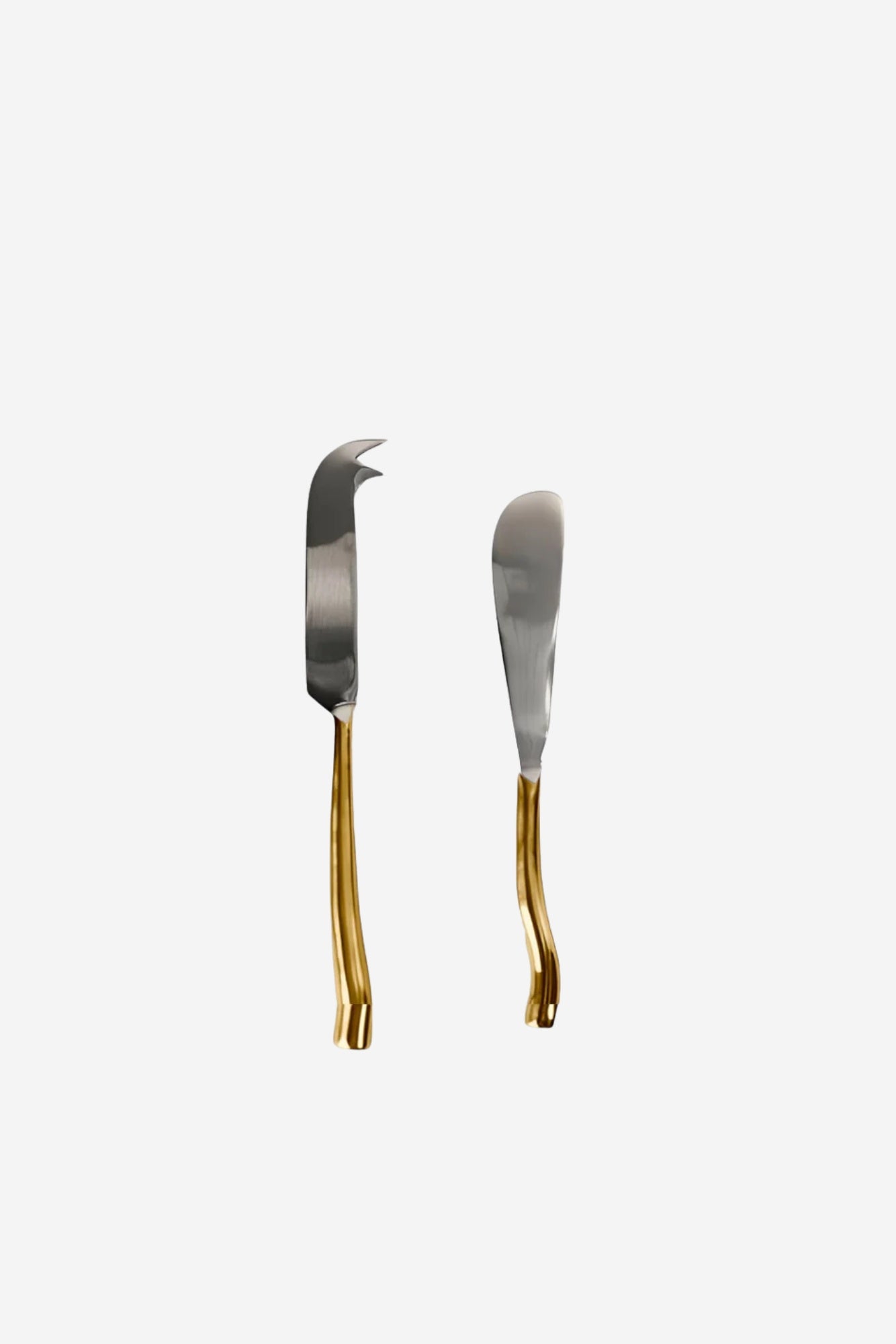 Gold Cheese Knives - Set of 2