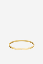 Crystal Bangle Dot - Gold