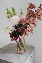 Carrie Glass Vase - Blush