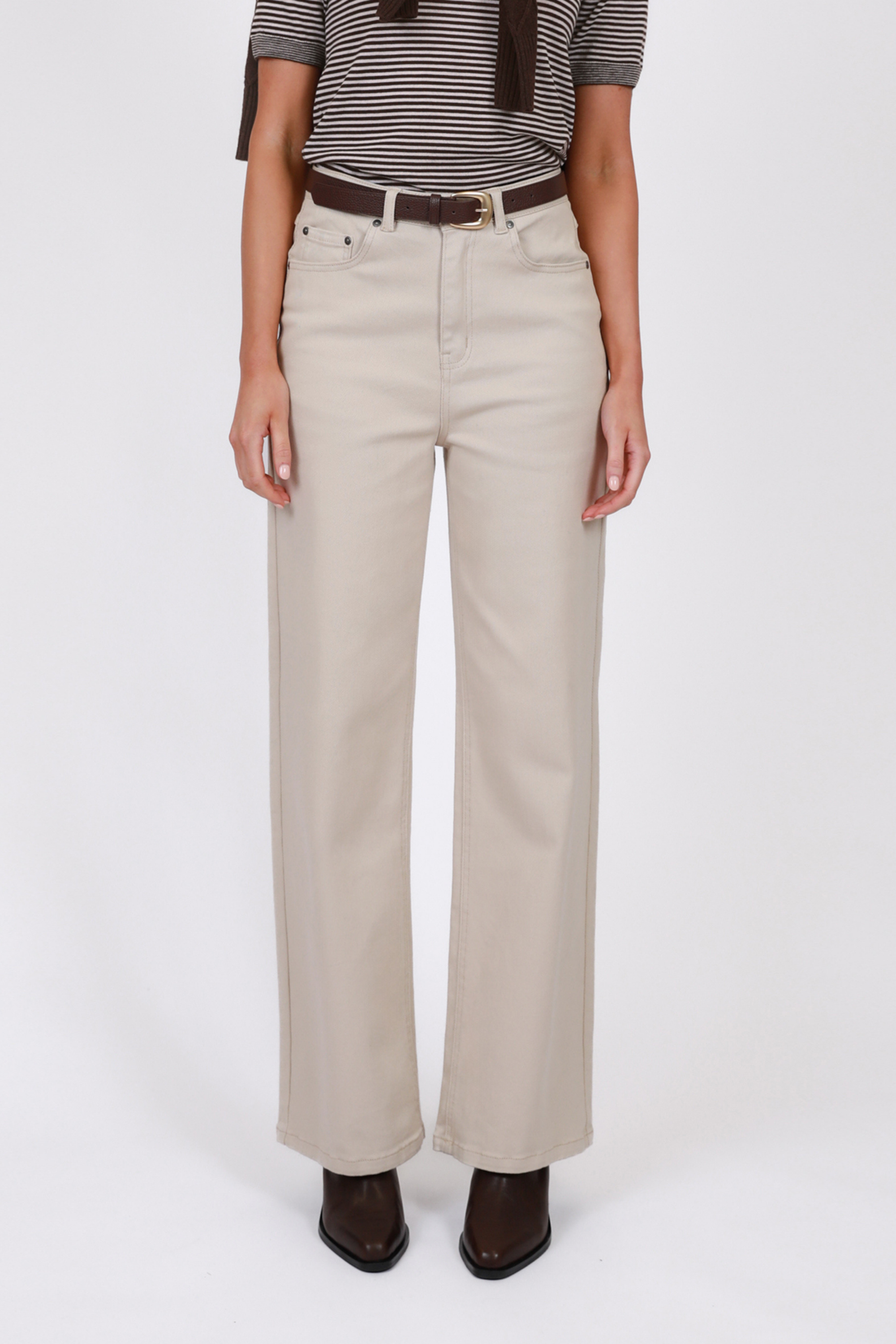 Icon Wide Jean - Stone