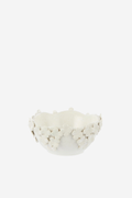 Hyacinth Ceramic Bowl White
