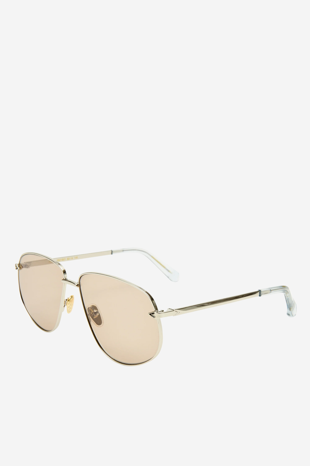 Flux Sunglasses - Silver/Tan Mono