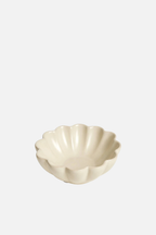 Wave Matte Ivory Dipping Bowl