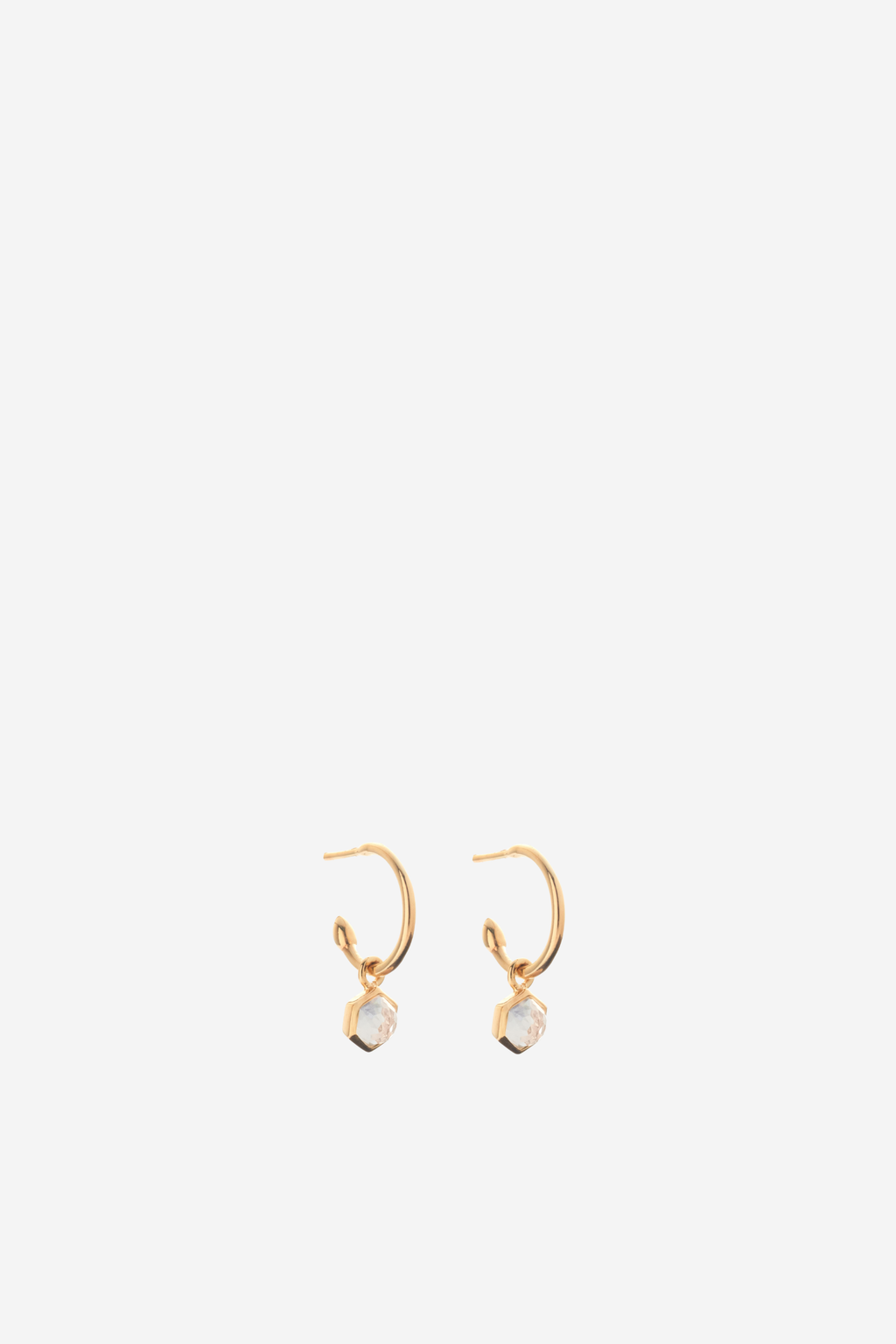 Mini Harmony Hoops - Crystal Quartz