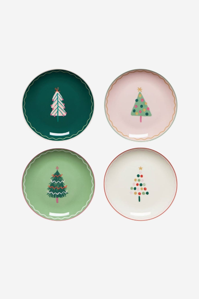 Glitzmas Appetizer Christmas Plates