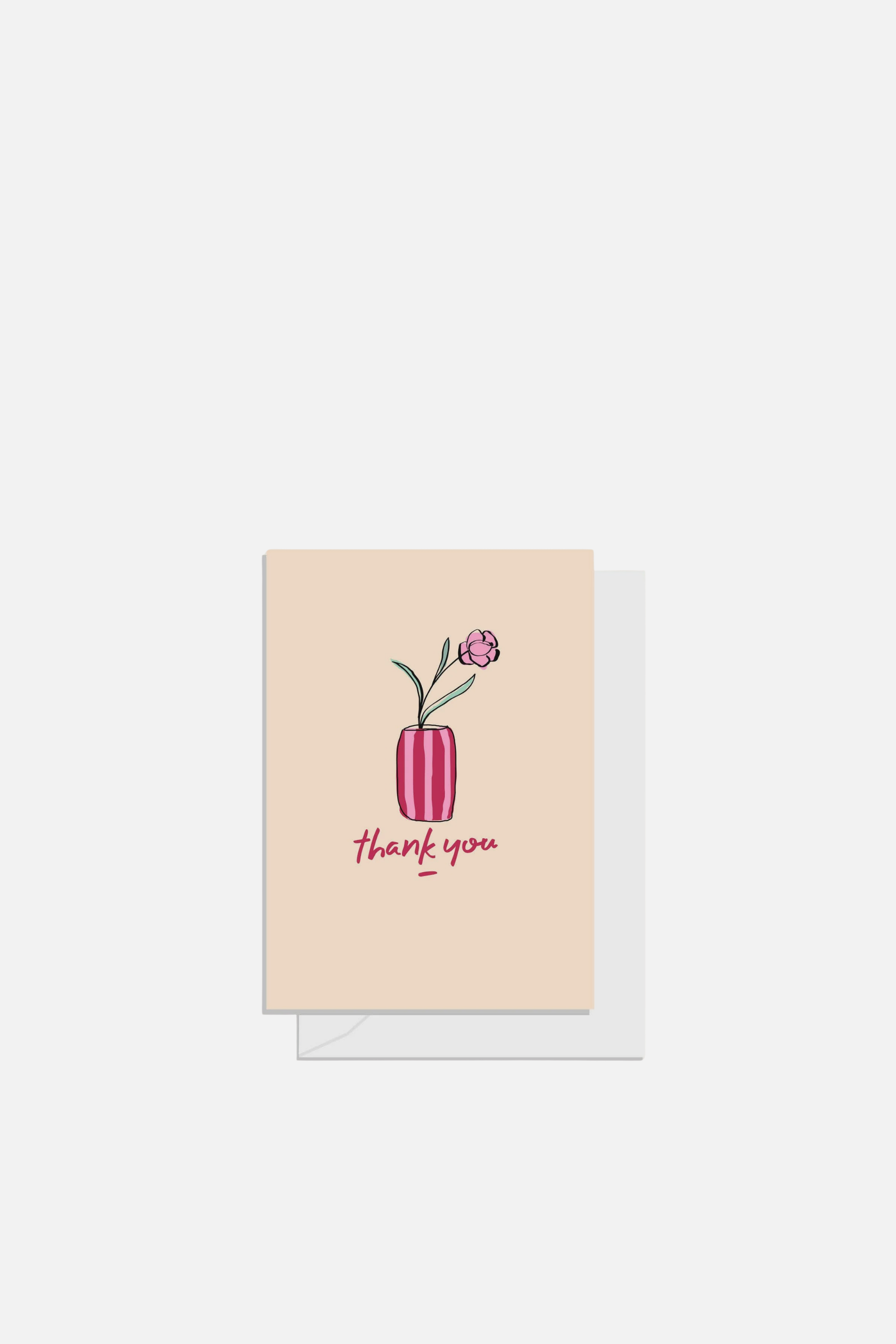 Flower Vase Cherry Stripe - Gift Card