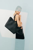 Tabby Shoulder Bag - Black + Bronze