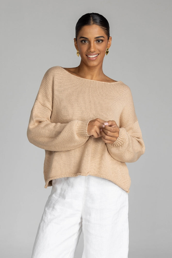 Close Sweater - Tan