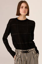 Westin Lurex Check Knit - Black