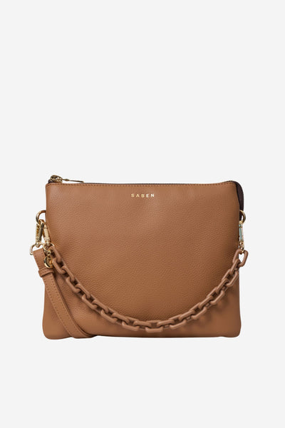 Matilda Crossbody Toffee & Tonal Chain