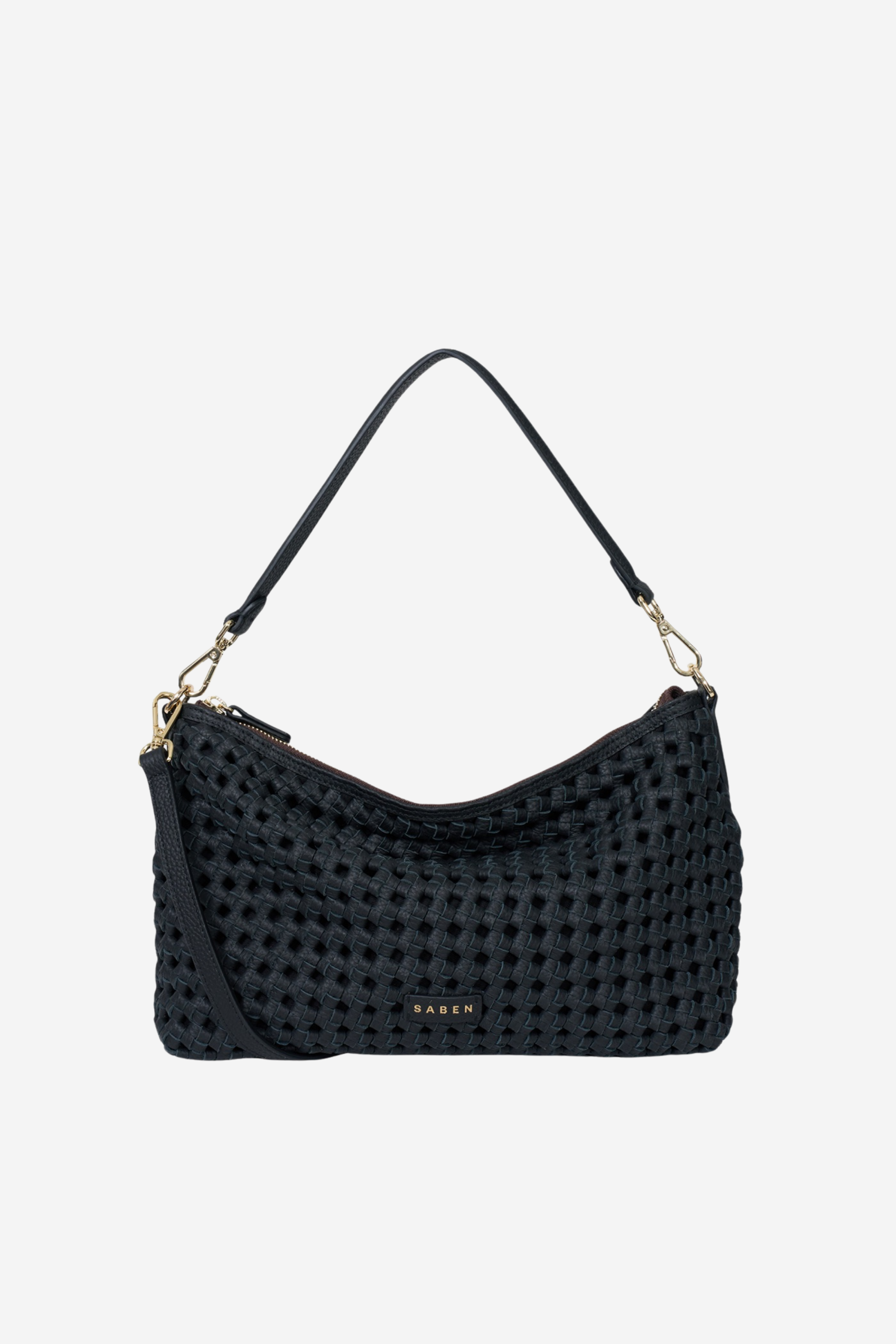 Claudia Shoulder Bag - Black Braid